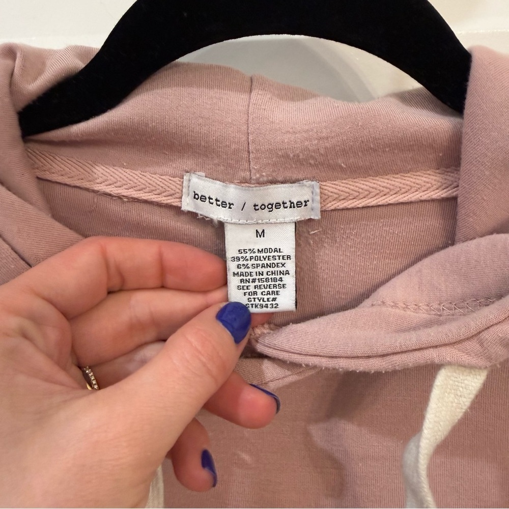 Better / Together Cropped Modal Hoodie - Picture 2 of 10